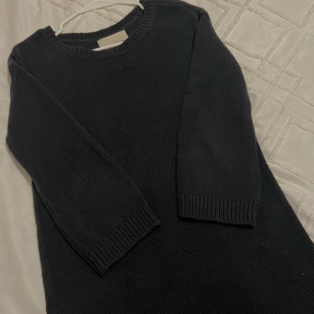 Black Knit Sweater Dress